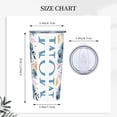 thumbnail image 3 of Mom Stainless Steel Thermal Tumbler with Lid, Funny Mom Flower Tumbler for Mama Women Mothers Day Gifts, Double Wall Vacuum Insulated Travel Mug, Birthday or Christmas Gifts, 20oz, 3 of 6