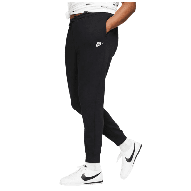 Nike Women's Plus Sportswear Essential Fleece Pants (Black, 2X