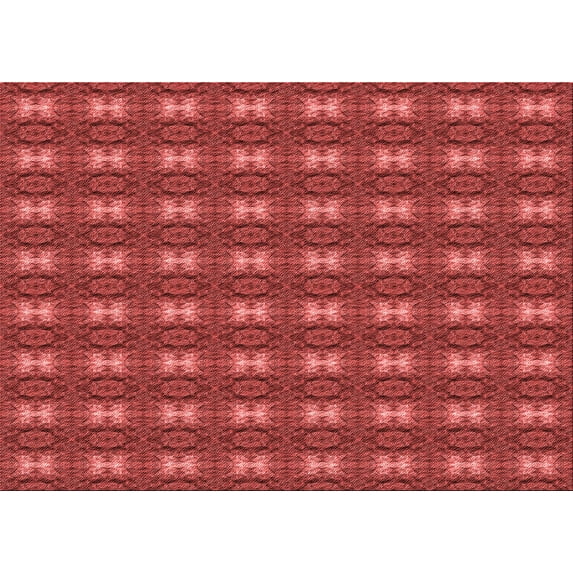 Ahgly Company Indoor Rectangle Patterned Valentine Red Area Rugs, 2' x 5'