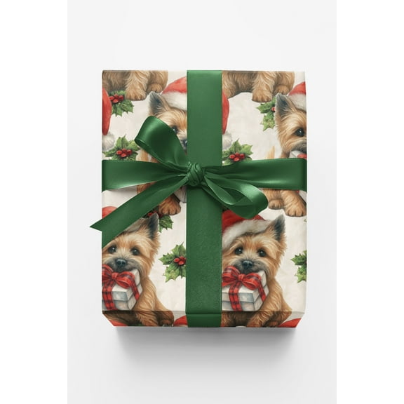 London Penny Premium Wrapping Paper - Holly Jolly Paws