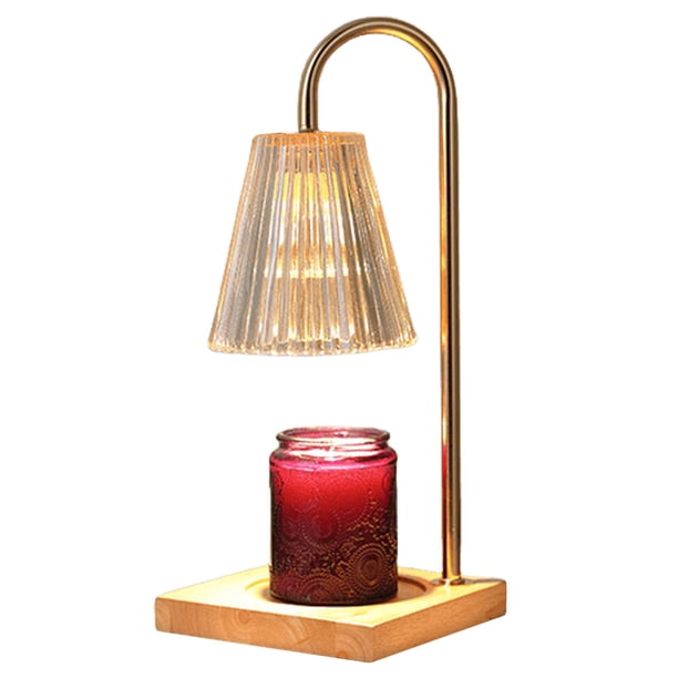 Lámpara calentadora de velas con 2 bombillas Lámpara de mesa de aromaterapia Regalos regulables para mujeres