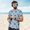 thumbnail image 4 of Wukai Sea Turtle Print Men's Short-Sleeved Mesh T-Shirt,Quick-Dry Short Sleeve Workout T-Shirt-6X-Large, 4 of 8