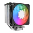 thumbnail image 2 of Enfriador CPU Aire Radiador 4 Tubos Calor 10CM PWM Y ARGB para Intel 115X 1700 (negro), 2 of 9