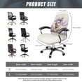 thumbnail image 7 of Renewold Office Chair Cover Decorative Rotating Chair Slipcover Stretch Soft Chair Protector Cover for Desk Computer Chair for Easter Decor, Retro Easter Bunny Egg Bow, S, 7 of 7