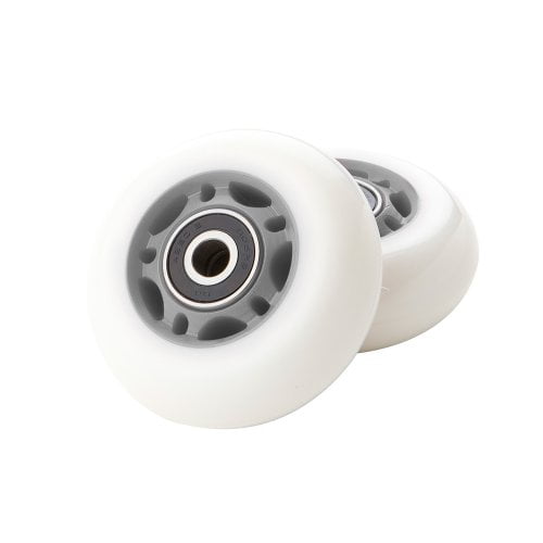 RipStik Ensemble de Roues de Remplacement pour Roulettes 76 mm avec Roulements (Argent-Gris/blanc)