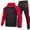 Red, variant on Qingpeng Men's Tracksuit 2 Pieces Set Zip Up Hoodie Sweatsuits Athletic Jogging Suit Set Casual Outfit with Pockets
