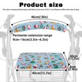 thumbnail image 6 of Jiueut Christmas Medical Products Rollator Walker Seat & Back Cover for Seniors 2 Piece Santa Claus Outdoors Rollator Walker Seat Cushion Cover Assistive Vehicle Cover, 6 of 7