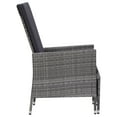 thumbnail image 4 of vidaXL Patio Furniture Set 2 Piece Sofa Chair with Coffee Table Poly Rattan, 4 of 11