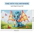 thumbnail image 2 of Cute Dragon Baby Microfiber Beach Towel Lightweight 63''x32'' Oversized Extra Large Towels Quick Dry for Travel Pool Yoga Gym Sports Accessories Vacation Essential, 2 of 7