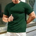 thumbnail image 2 of Men Summer Tops Polyester Spandex Long Sleeve Shirts Tight Long Sleeve Shirts Tunic Top Mens Spandex Workout Top Compression M Shirt Tops Men Neck Fitted Layering Green XL, 2 of 8