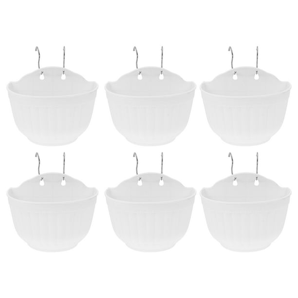 6 sets colgando flores plantador plástico flor plantación maceta jardinería maceta