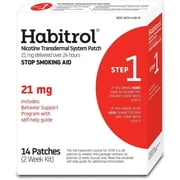 Habitrol Nicotine Transdermal System Step 1 Stop Smoking Aid Patches, 21 mg, 14 Count