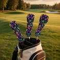 thumbnail image 3 of Yuyamidu Hippie Mushroom Golf Club Headcover Butterfly Golf Head Protective Cover Waterproof PU Leather Driver Fairway Wood Hybrid Head Cover for Women, 3 of 8