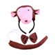 thumbnail image 4 of Conjunto de diadema con cola y pajarita de animal para disfrazarse, regalo de Halloween, cosplay para carnaval. Mono, 4 of 7
