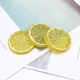 thumbnail image 4 of 20pcs Simulation Fruit Lemon Slices，Fake Artificial Plastic Fruit Model Decor，Photography Props, 4 of 5