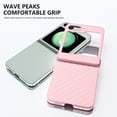 thumbnail image 4 of Designed for Samsung Galaxy Z Flip 5 Case with Hinge Protection, Anti-Slip Shockproof Protective Scratch Resistant Slim Fit Hard PC Phone Case Cover for Samsung Galaxy Z Flip 5, Pink, 4 of 5