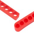 thumbnail image 6 of Uxcell 10,11,12,15 Holes Screwdriver Bit Holder Set, 7mm Dia Plastic Hex Shank Storage Case Red, 6 of 6