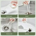 thumbnail image 5 of EXLEAF 2026 New Flexible Drain Snake Cleaning Tool 2-Pack for Sink, Bathtub, Bathroom, Kitchen | 43Cm Retractable Sink Hair Catcher | Sewer Pipe Dredge Hook with Storage Box | White & Blue, 5 of 7