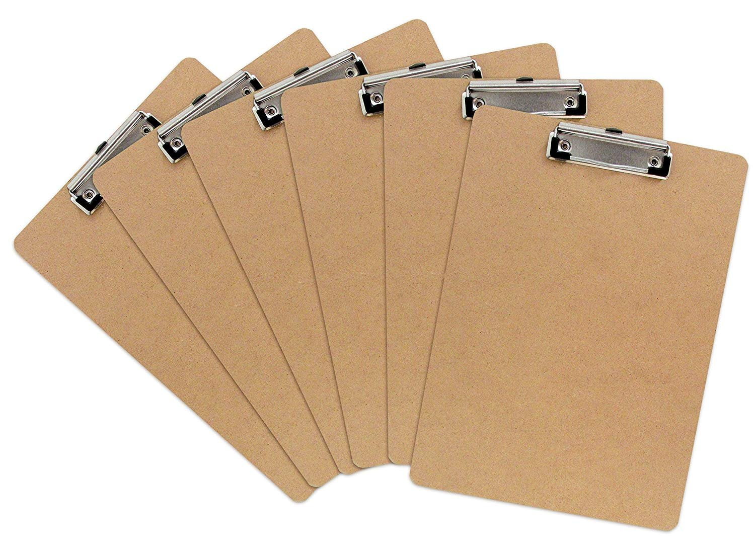 Hard Board Clipboard, Profile Clip With Rubber Grips, Letter Size 9 x