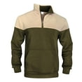 thumbnail image 5 of ShomPort Casual Sweatshirt for Mens Half Zip Stand Collar Long Sleeve Quarter Trendy Sweater Color Block Pullover Blouses, 5 of 8