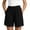 #01 Black 【Mix, Match & Rotate: Stock Up on Daily Colors】, variant on Women's Solid Color Elastic Waist Shorts With Pockets, Polyester Casual Athletic Fit, Comfortable Stretchy Fabric, Everyday Summer Beach Outdoor Activewear, Womens | VerBelle,Black L