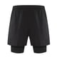 thumbnail image 1 of Pantalones cortos para correr 2 en 1 para hombre con forro, pantalones cortos de entrenamiento Dry Fit con bolsillos, 1 of 5