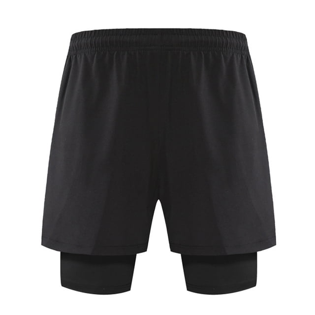 Men's 2 in 1 Running Shorts with Liner,Dry Fit Workout Shorts with Pockets