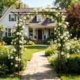 thumbnail image 3 of Ktaxon 6.8 Ft Garden Arbor Archway Metal Wedding Party Garden Arch, 3 of 13