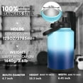 One Gallon Insulated Water Jug wtih Straw,128 Oz Water Bottle,18/8 Food
