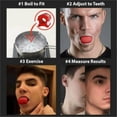 thumbnail image 2 of Pelota de fitness Jawline Exerciser, tónica facial, HUOGUO, 40 libras, roja, 2 of 3