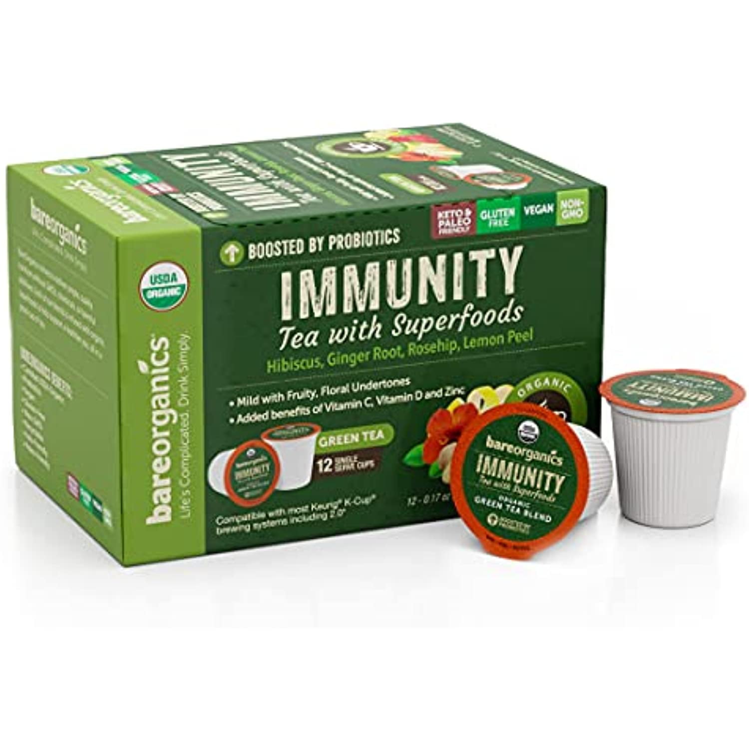 15401 Immunity Tea With Superfoods, Organic Probiotic Tea