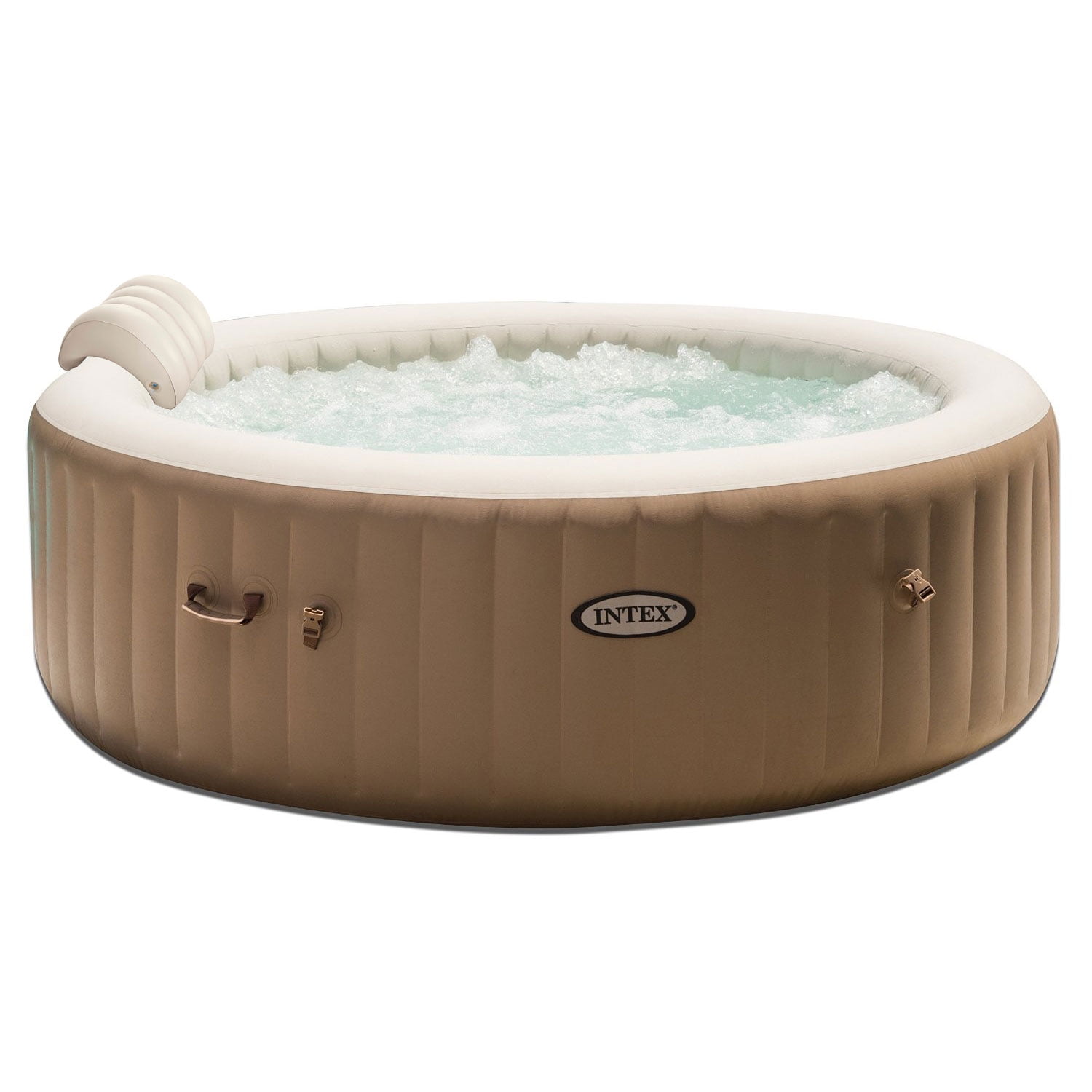 Intex PureSpa 6 Person Inflatable Jet Spa Hot Tub w Inflatable Headrest Pillow by Intex