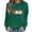 VKOYWKM-ZQR1-Army Green, variant on VKOYWKM Women's Halloween Graphic Sweatshirt Spooky Season Print Pullover Top Cute Crewneck Sweatshirt Oversized Long Sleeve Fall Sweatshirts