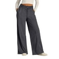 thumbnail image 2 of HAJWOH Sweatpants Women Baggy Wide Leg Lounge Casual Pajama Sweat Pants, 2 of 5