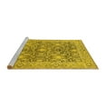 thumbnail image 2 of Ahgly Company Machine Washable Indoor Rectangle Oriental Yellow Industrial Area Rugs, 8' x 12', 2 of 4