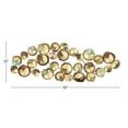 thumbnail image 4 of DecMode Gold Metal Plate Wall Decor with Textured Pattern, 4 of 14