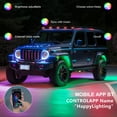 thumbnail image 2 of Lámpara de Atmósfera de Automóvil Tomshoo Luces LED de Roca 8 Piezas Multicolores, 2 of 8