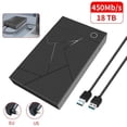 thumbnail image 2 of 3.5 Inch HDD Enclosure USB 3.0 to SATA Hard Drive Case SSD Enclosure External Solid State Hard Drive, 2 of 5