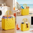thumbnail image 7 of CALLINOX Women's Waterproof EVA Beach Tote Bag 3-Piece Set,Yellow., 7 of 7