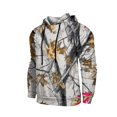 thumbnail image 4 of Havenx Men's Camo Hoodies Sweatshirt Long Sleeve Maple Leaf Print Hoodies with Pockets Drawstring Hooded Sweatshirt Fishing Hunting Camping Athletic Workout Fall Winter Clothing,Gray 3XL, 4 of 6