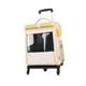 thumbnail image 2 of Mochila transportadora para gatos, bolsa de transporte para mascotas, caja de equipaje multifuncional y transpirable para gatos, maleta con ruedas amarillo, 2 of 9