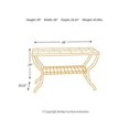 Ashley Furniture Signature Design Antigo Sofa Table with Console