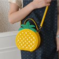 thumbnail image 6 of Hfppkn 3D Pineapple Shaped PU Leather Crossbody Bag Fun Fruit Shoulder Handbag for Casual Daily Use 18x8x17cm, 6 of 7
