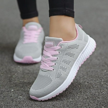 

Women Casual Shoes Fashion Breathable Mesh Sneakers White Sports Shoes 2021 Female Flat Walking Vulcanized Shoes For Gym Basket