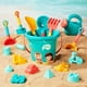 thumbnail image 1 of Juego de arena para playa, juego de arena para niños, cubo y pala para exteriores, herramientas para construir castillos de arena junto al mar, colección de juguetes de playa para niños., 1 of 5