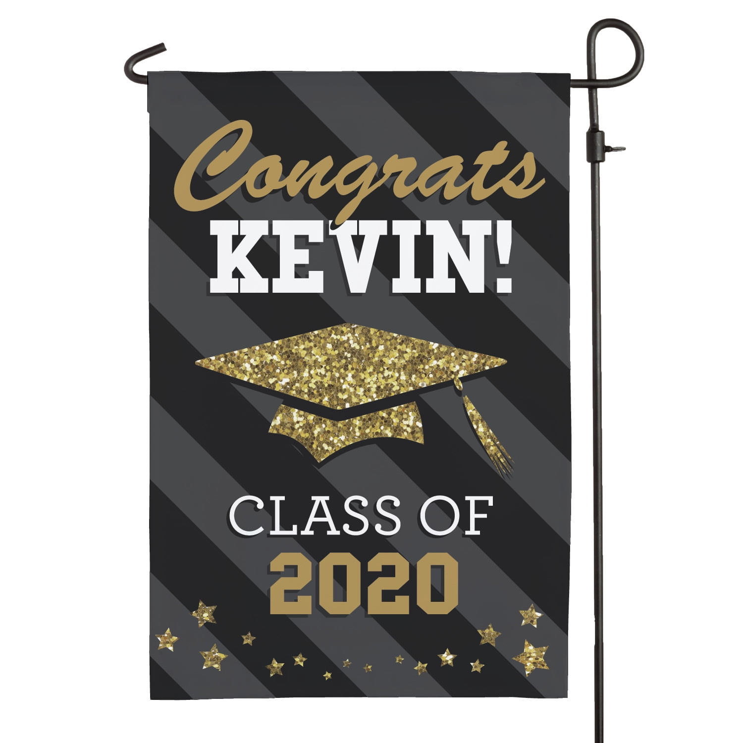 Personalized Happy Graduation Garden Flag