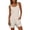 Khaki, variant on Sheghy Romper Dress with Shorts Underneath 100%Cotton Women's Striped Pocket Sleeveless Button Decoration Shorts Casual Jumpsuit