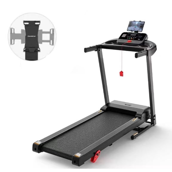 3HP Space-Saving Folding Treadmill with 9% Incline & 64 Workout Programs, App Connectivity, Quiet Operation for Home Use