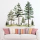 thumbnail image 2 of Adhesivos de pared con acuarela, árbol de pino, bosque, pino y conífera, 2 of 4