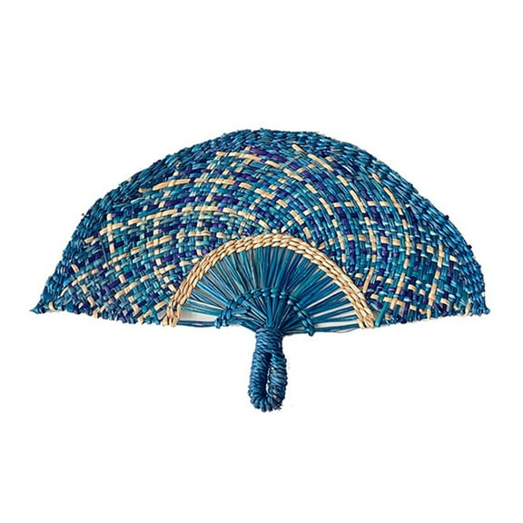 Traditional Handwoven Straw Fan for Wall Art Decorative Fan Party Wedding Camping Decorative Accessory